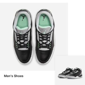 Mens Jordan green glow
